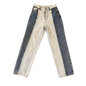 PacSun Two Toned High Rise Boyfriend Jeans Straight Leg Everyday Casual
